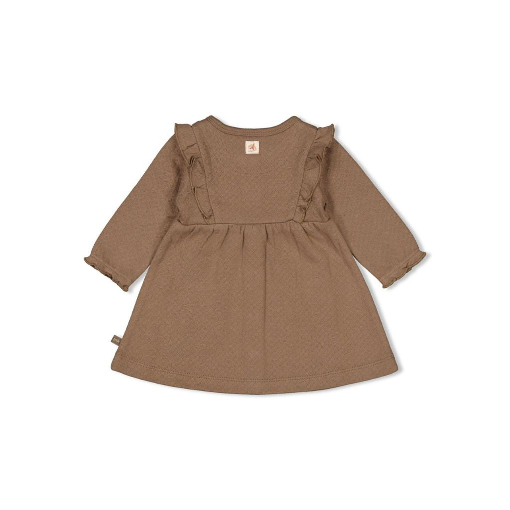 Feetje Jurk ruches Dancing In The Moonlight Brown