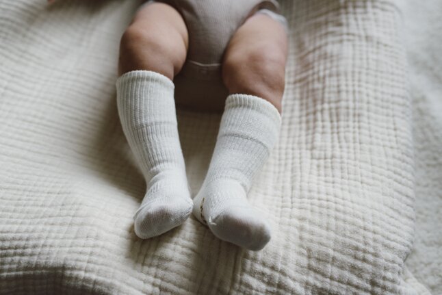 KipKep Blijf-Sokken Off White - 2 stuks