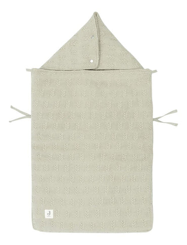 Jollein Chancelière pour siège-auto portable Grain Knit Olive Green