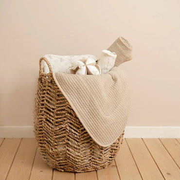 Little Dutch Couverture pour berceau ou parc Pure beige