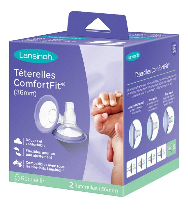 Lansinoh Téterelle Comfort Fit 36 mm - 2 pièces