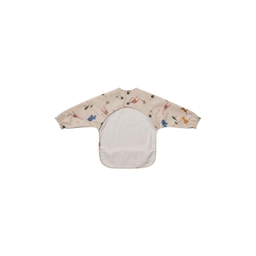 Liewood Bavoir à manches Merle Safari Sandy