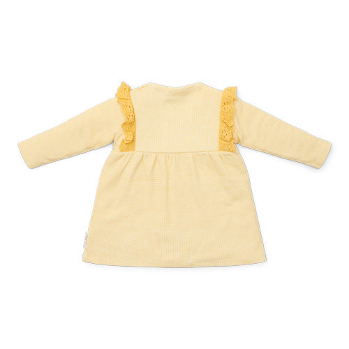 Little Dutch Robe à longues manches Little Farm jaune