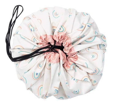 Play&Go Sac de rangement/Couverture de jeu Soft arc-en-ciel