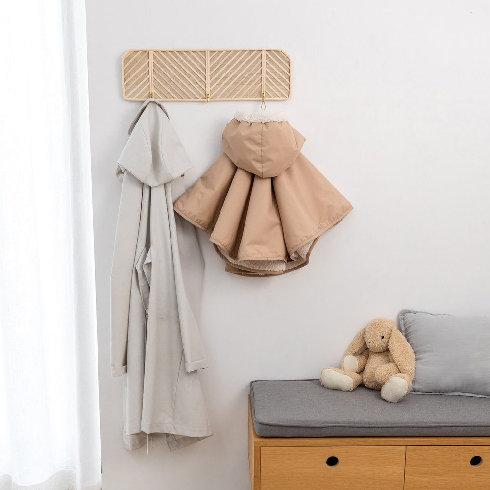 Bemini Poncho de voyage Teddy & Coated Waterproof Natural