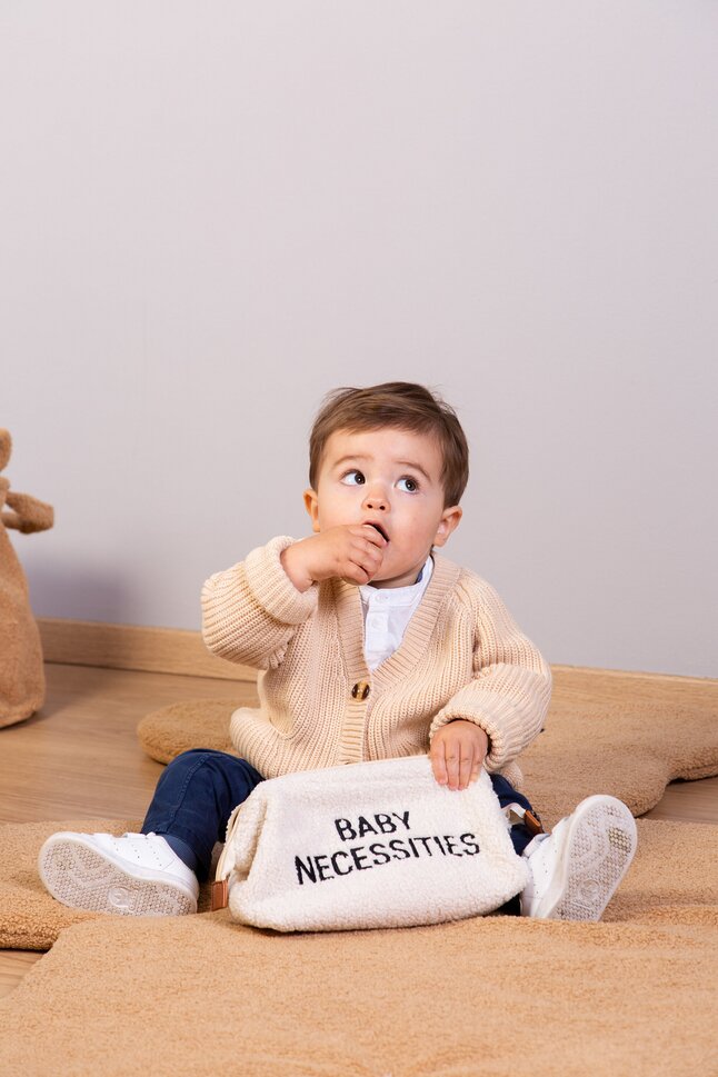 Childhome Trousse de toilette Baby Necessities Teddy écru