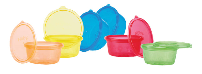 Nûby Pot de conservation 300 ml - 6 pièces