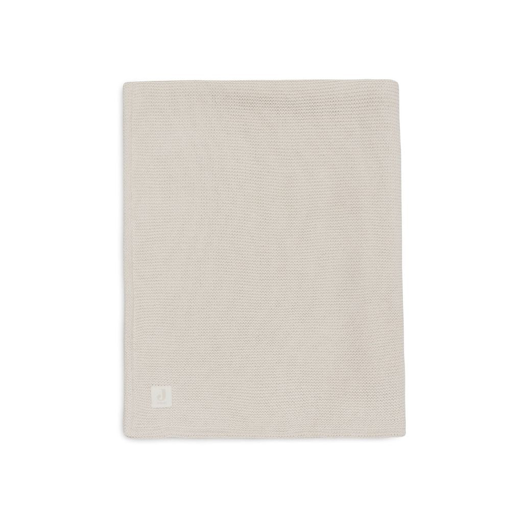 Jollein Couverture pour lit Basic Knit Oatmeal/Velvet 100 x 150 cm