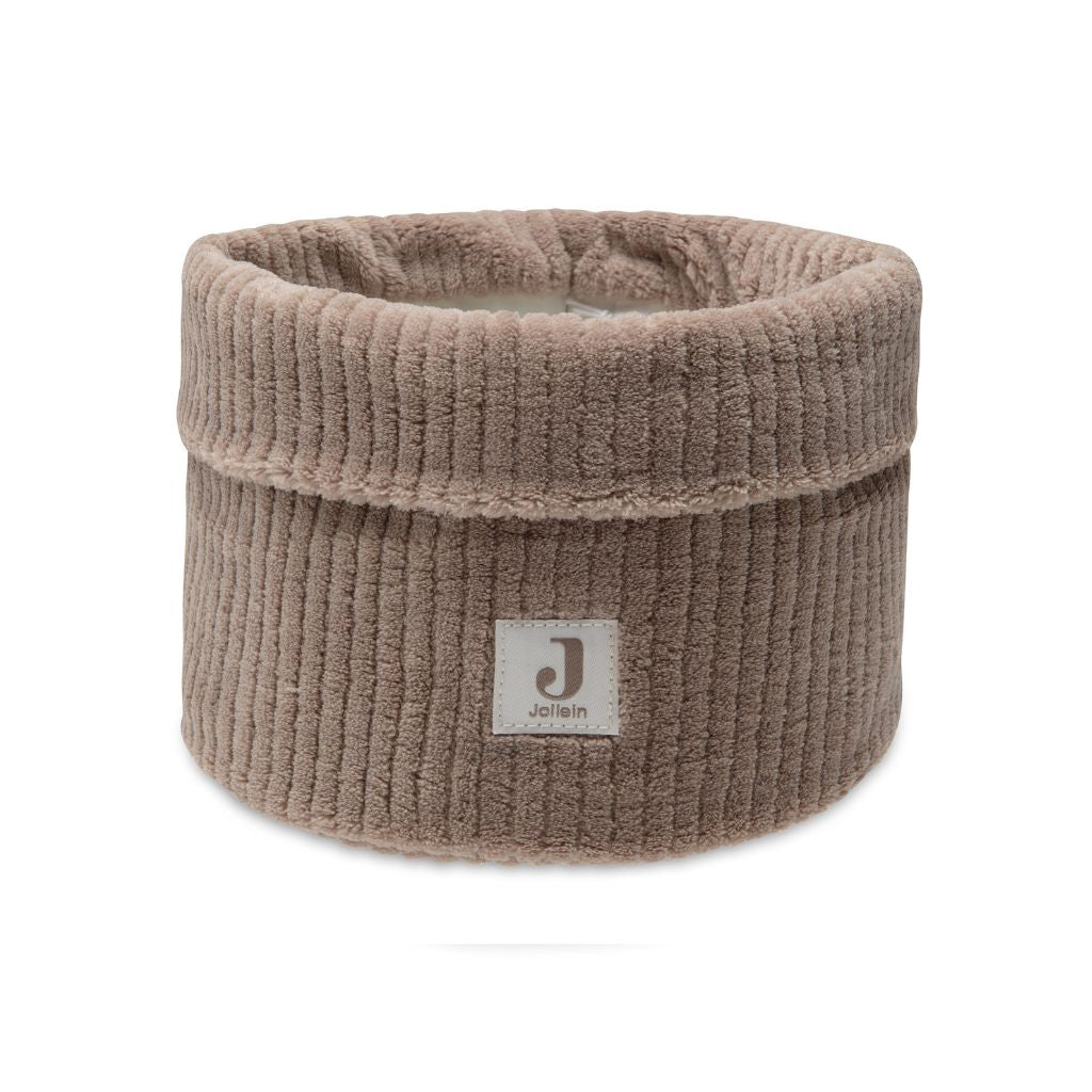 Jollein Panier de rangement Cloudy Rib Milky Coffee 14 x 18 cm