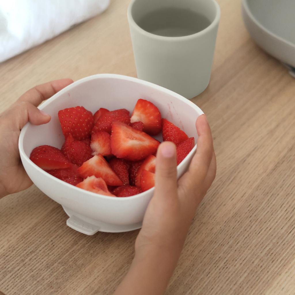 Béaba Set repas 4 pièces silicone Sage Green