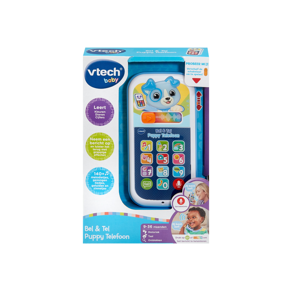 VTech Activiteitenspeeltje Baby Bel & Leer Puppy Telefoon NL