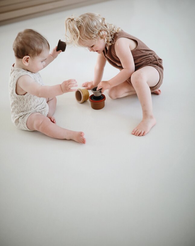 Mushie Stapelpotjes Retro 8 cups