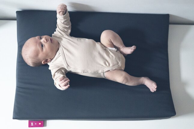 Wumby Matelas à langer chauffant anthracite