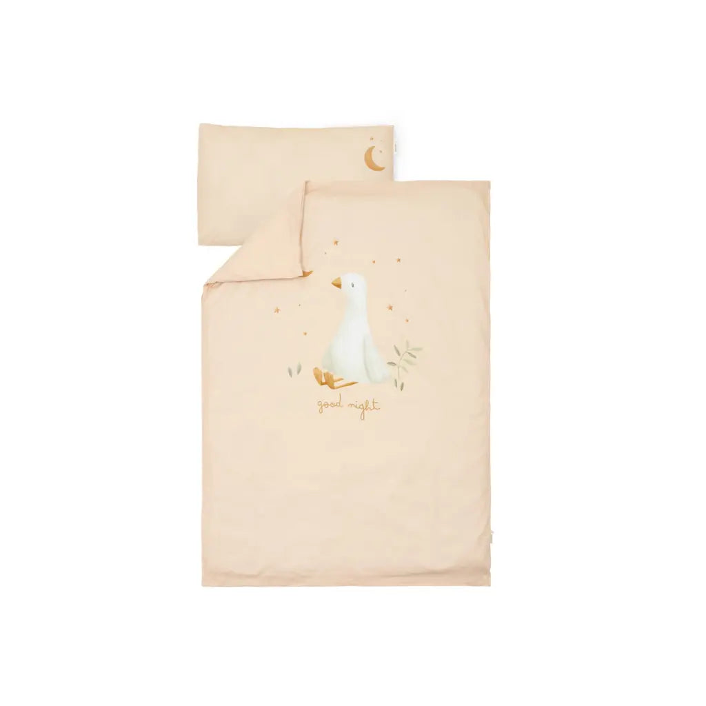 Little Dutch Housse de couette pour lit Little Goose beige 100 x 140 cm