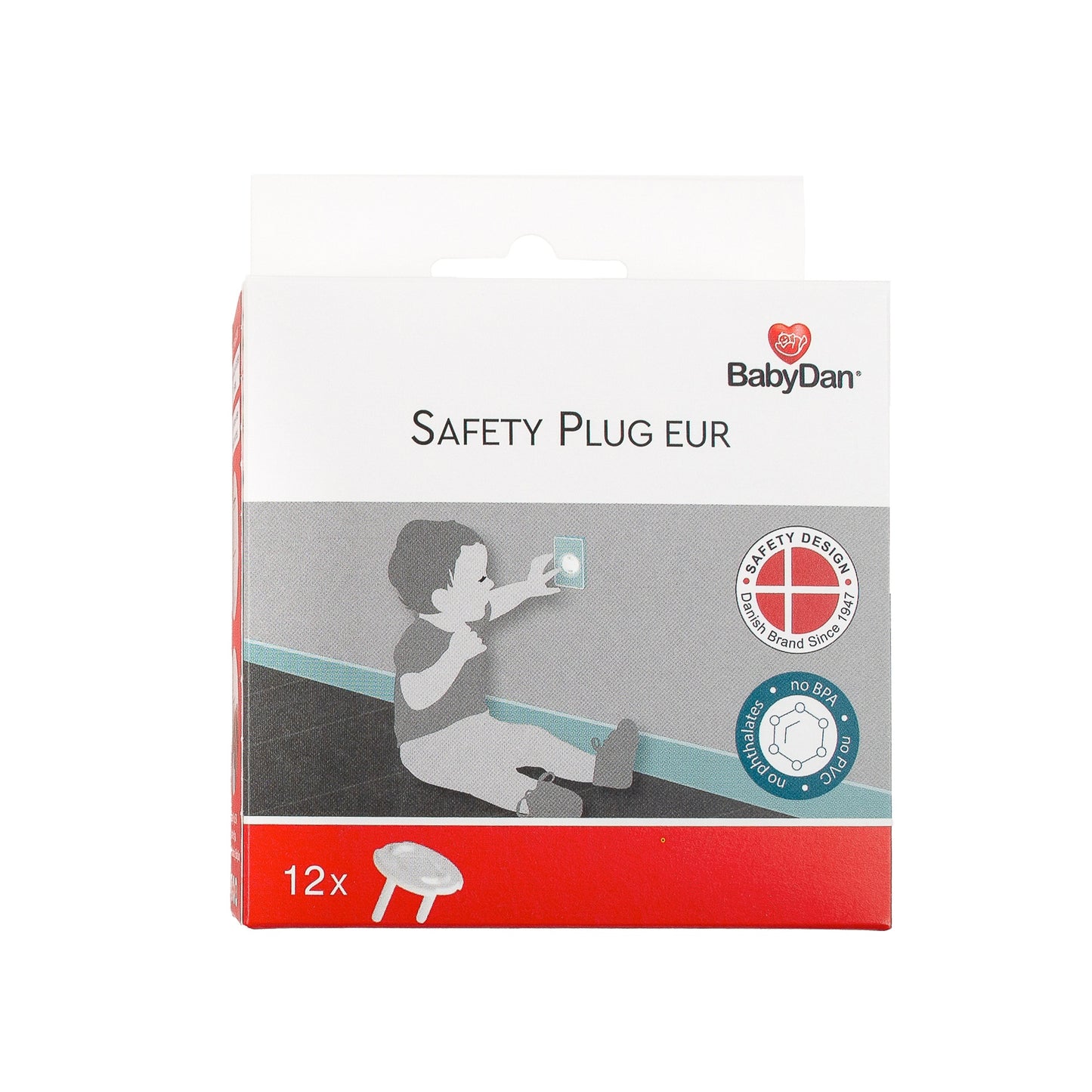 BabyDan Beschermkapje voor stopcontact - 12 stuks