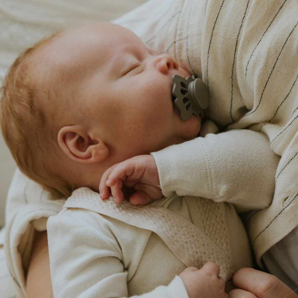 FRIGG Fopspeen + 0 maanden Lucky silicone Portobello/Cream - 2 stuks