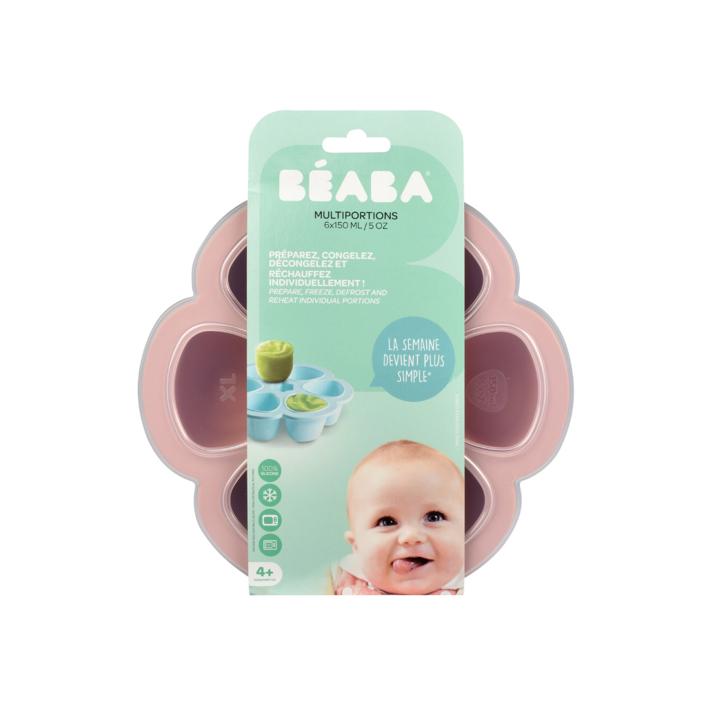 Béaba Bewaarpotje 150 ml oudroze - 6 stuks