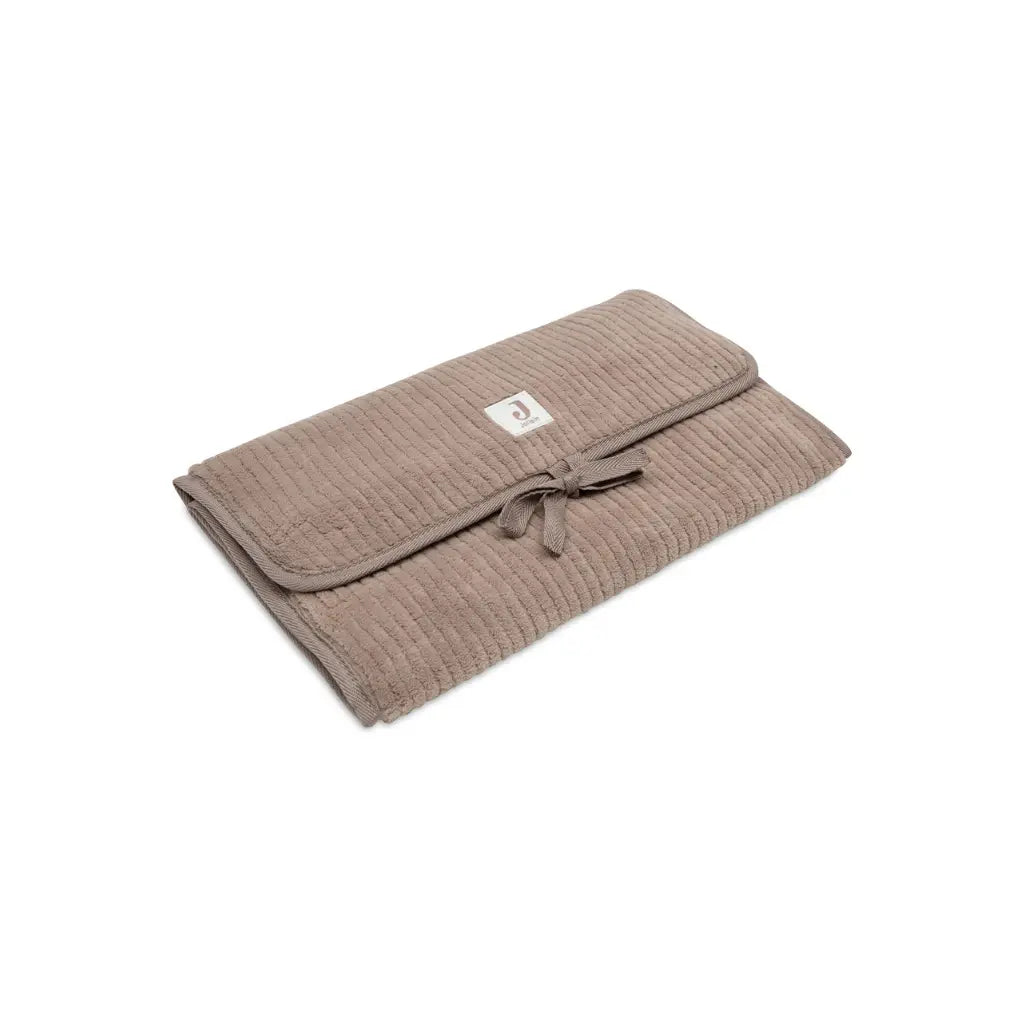 Jollein Matelas à langer avec poches de rangement Cloudy Rib Milky Coffee