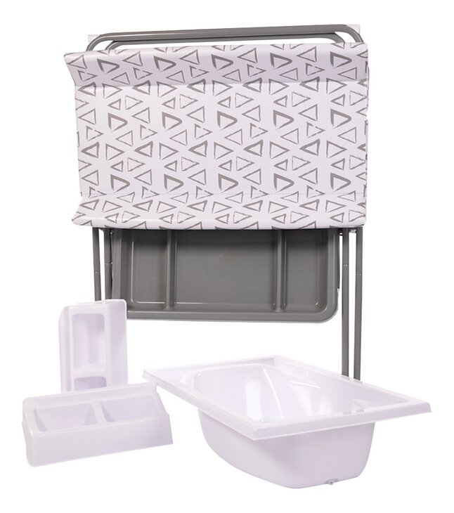 Bo Jungle Table à langer Pensylvania gris