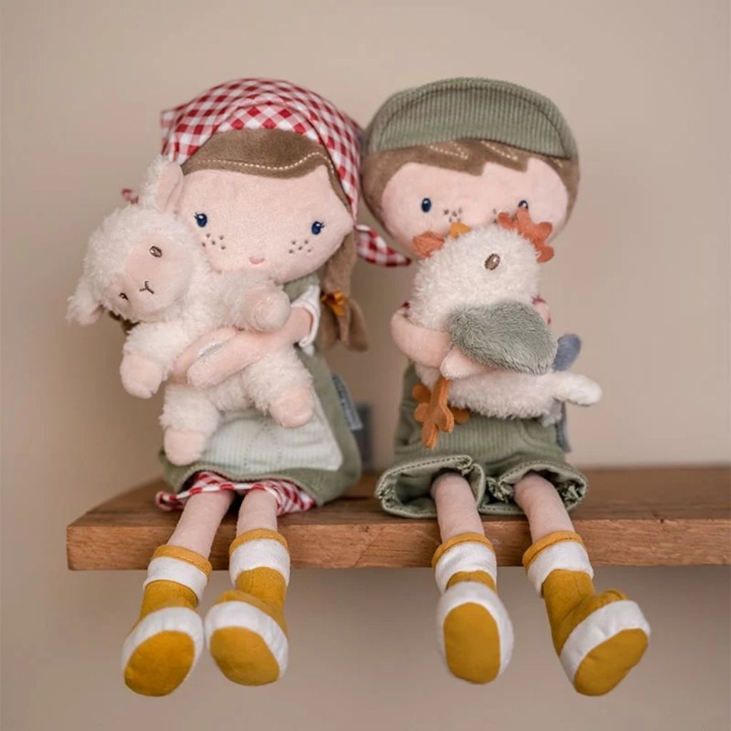 Petite poupée hollandaise en peluche Little Farm Jim 35 cm