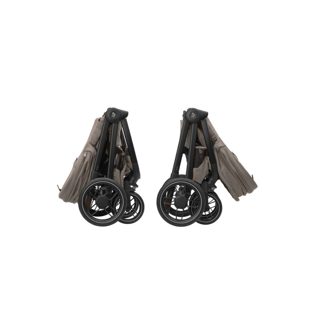 Maxi-Cosi Kinderwagen 5-in-1 Oxford Twillic Truffles + Sense draagmand + adapter + autostoel Pebble 360 pro 2 + basis Familyfix 360 Pro