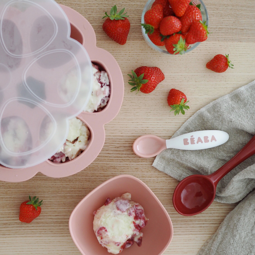Béaba Bewaarpotje 150 ml oudroze - 6 stuks