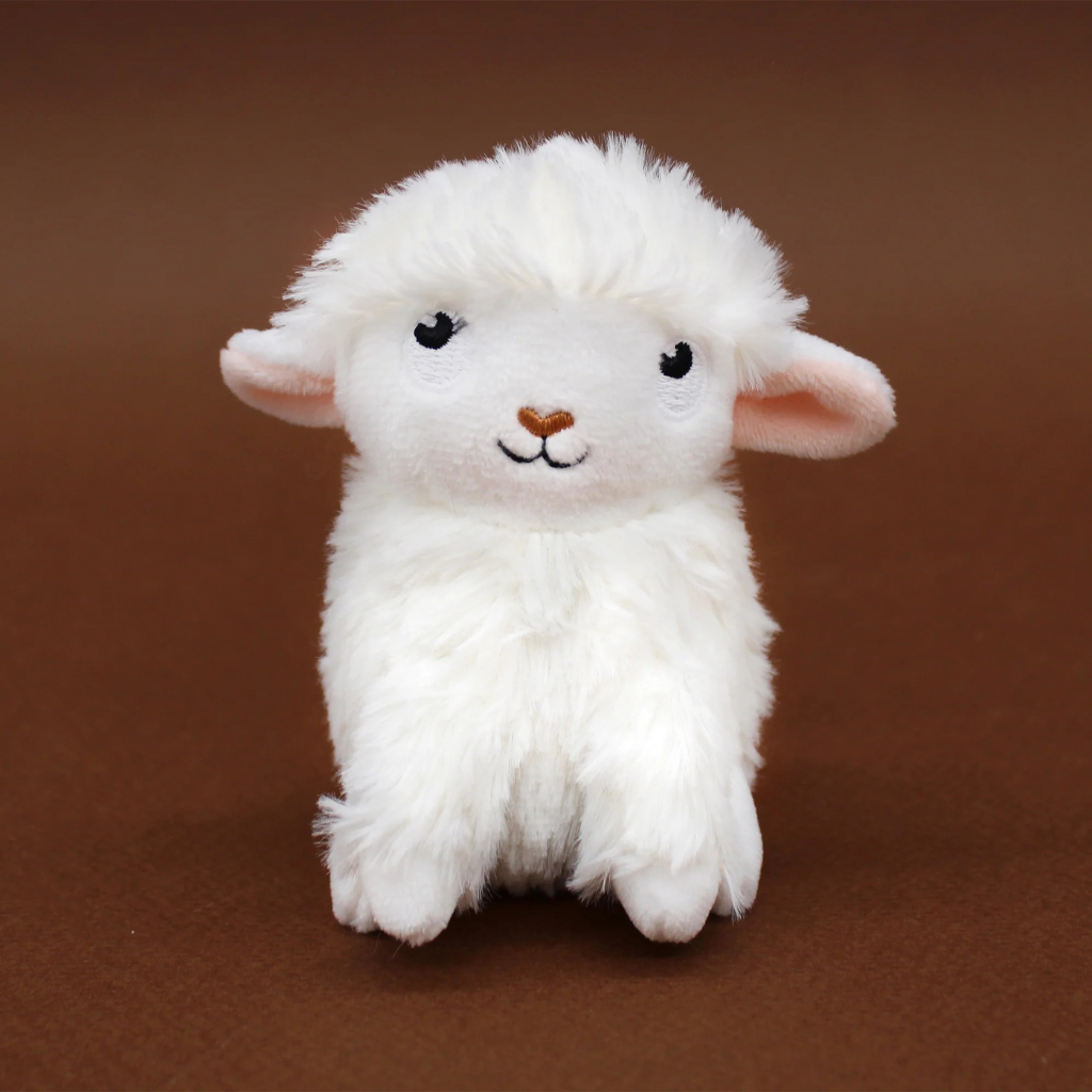 Les Déglingos Peluche Olou mouton Maman et Bébé blanc Ptipotos