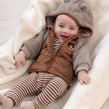 Feetje Veste bouclette avec capuche Wild World Brown