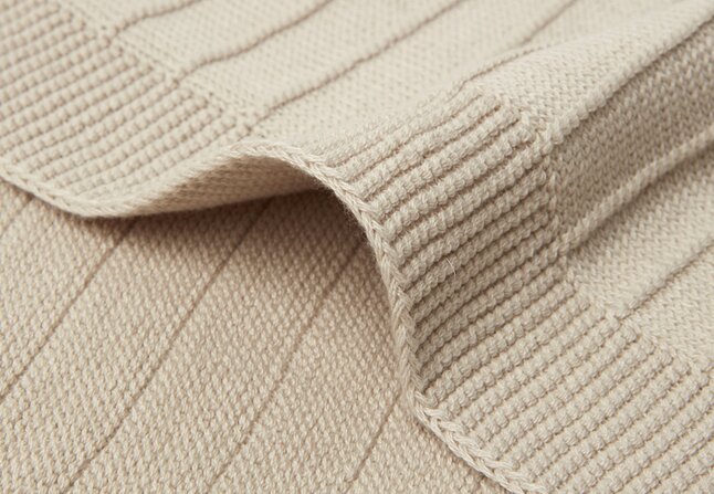 Jollein Deken voor bed Pure Knit Nougat