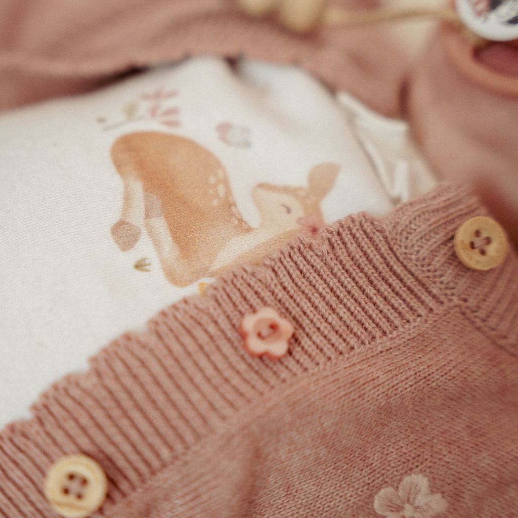 Little Dutch T-shirt met lange mouwen Fairy Garden Off White