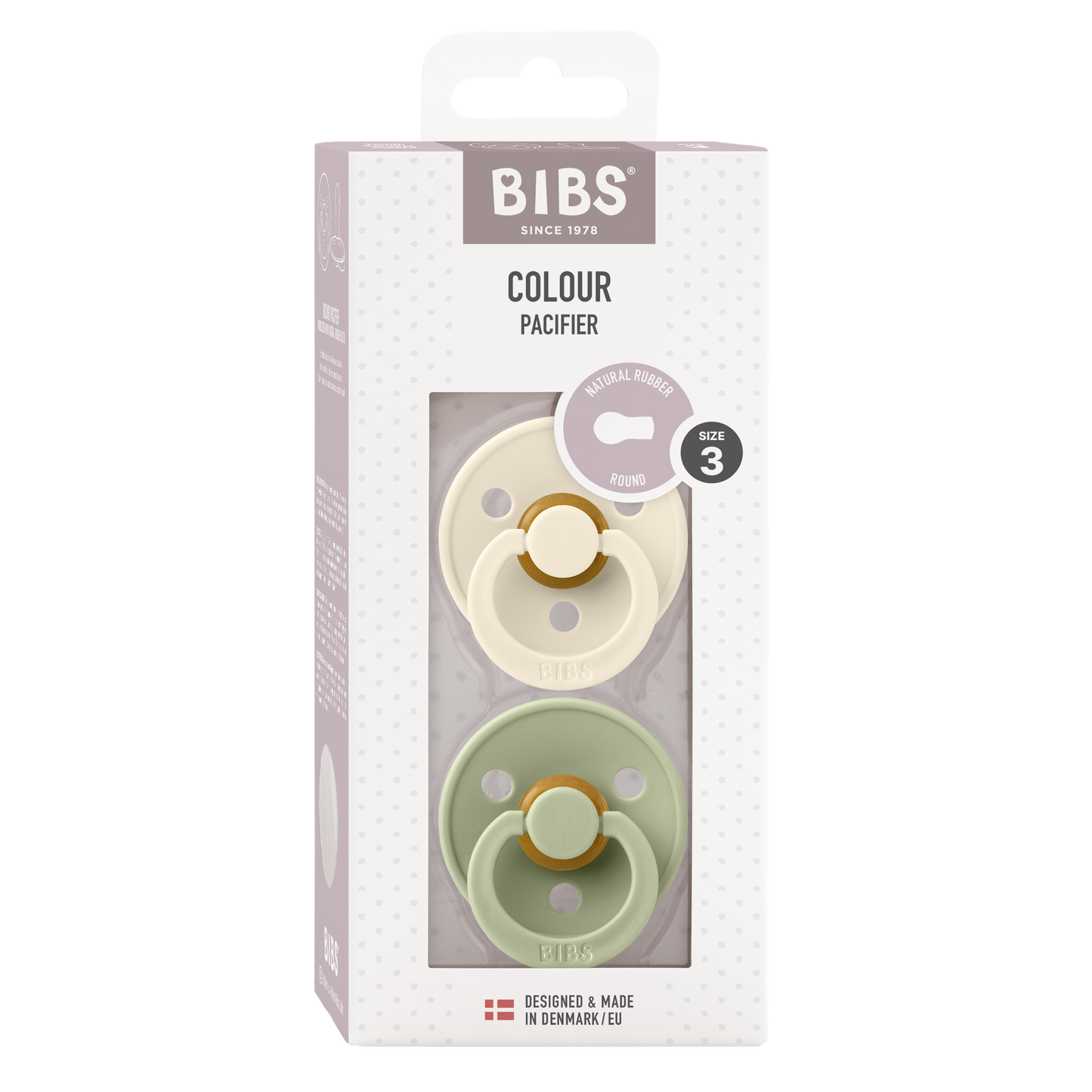 Bibs Sucette + 18 mois Sage/Ivory - 2 pièces