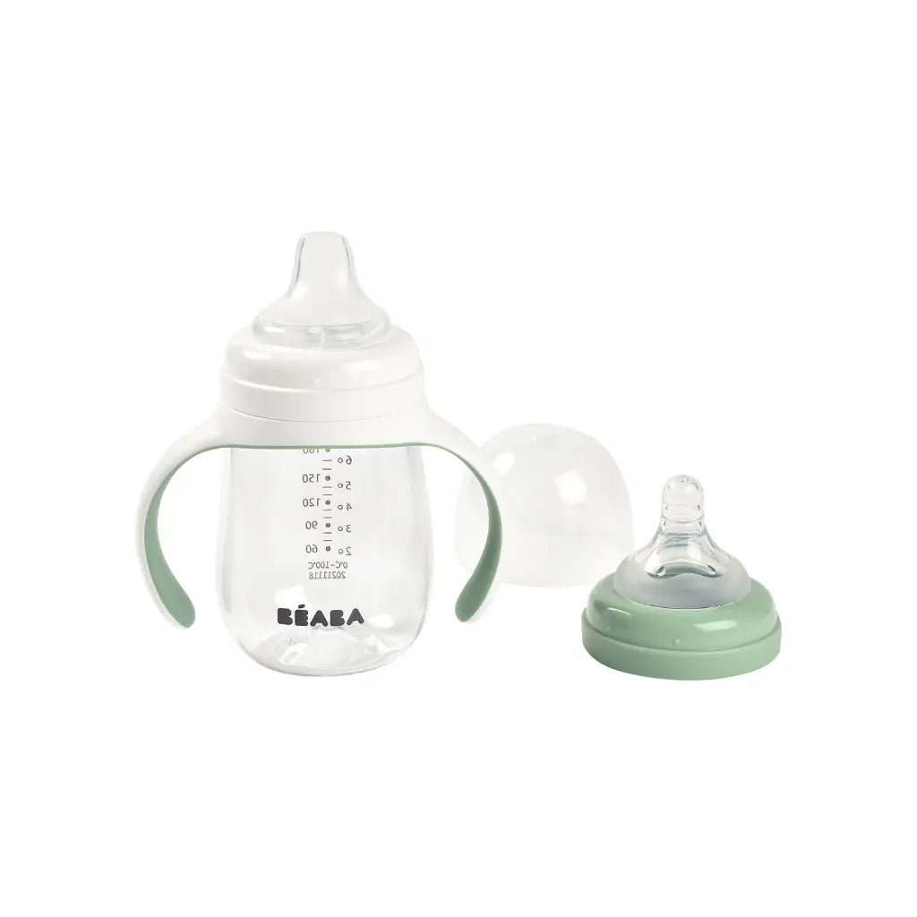Béaba Gobelet d'apprentissage 2-en-1 210 ml Sage Green