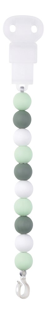 Nattou Attache-sucette vert cuivré/menthe/blanc