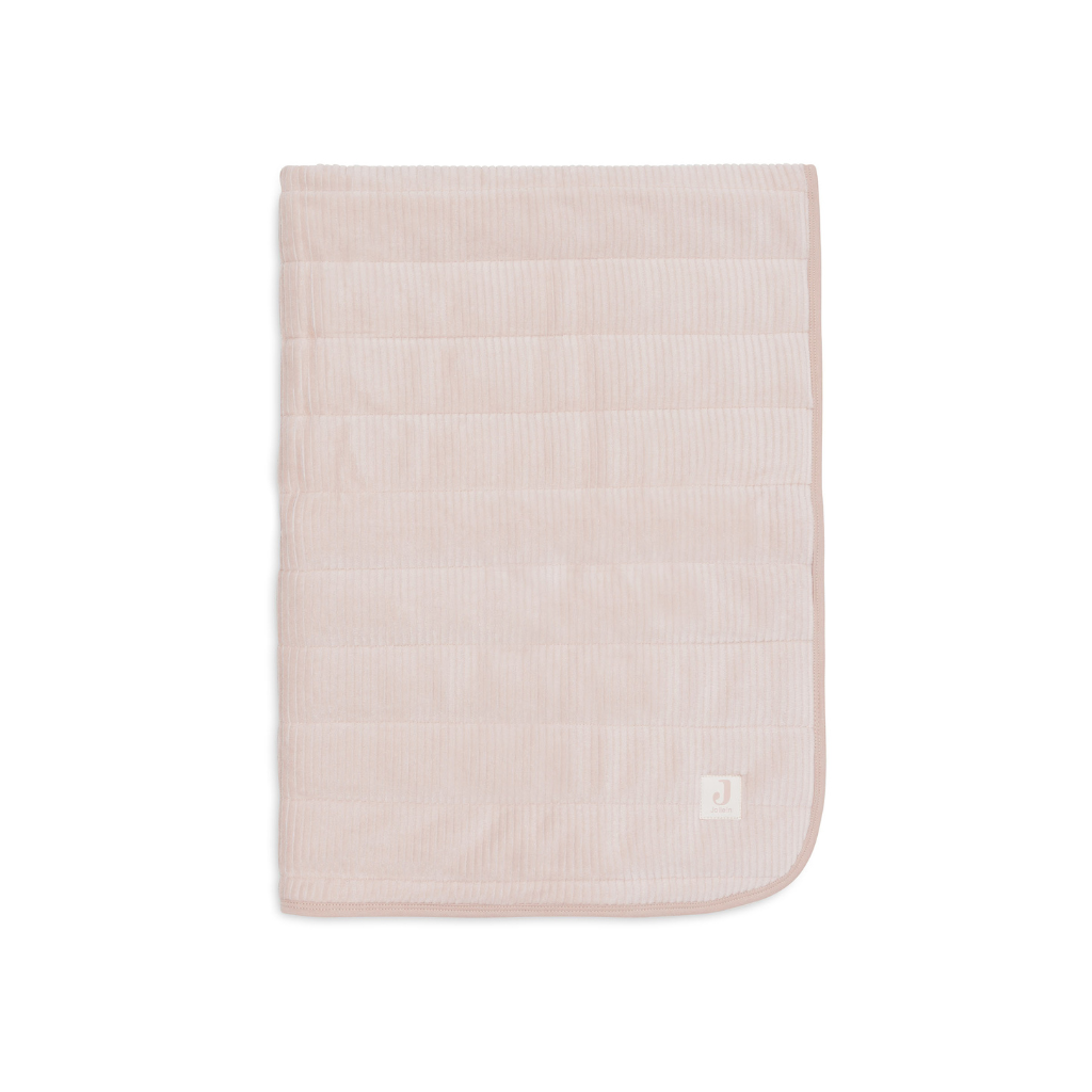 Jollein Deken voor wieg Velvet Rib Wild Rose 75 x 100 cm