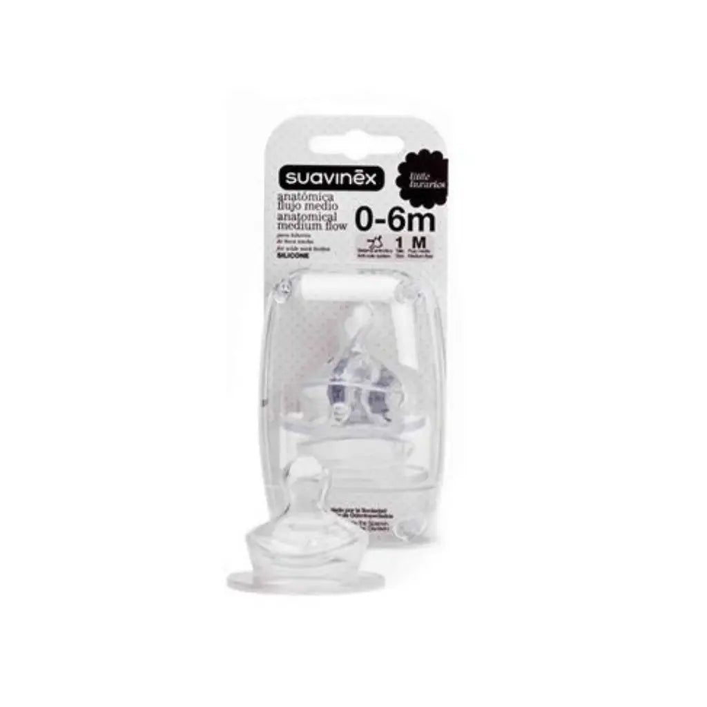 Zuigspeen, 2st, Suavinex, anatomisch, 0-6m, regular, S1 M