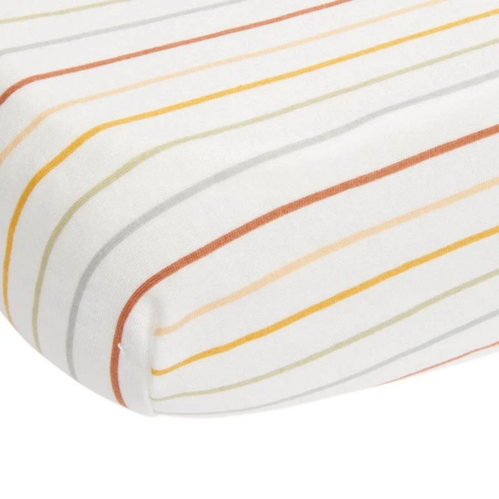 Little Dutch Drap-housse pour berceau Vintage Sunny Stripes Lg 40 x L 80 cm