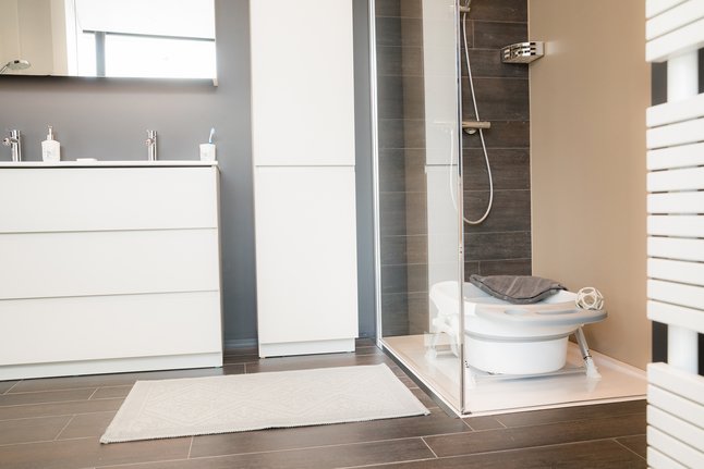 Bo Jungle Baignoire pour douche blanc-gris