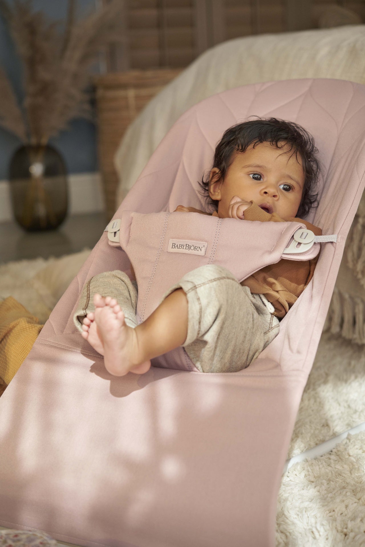 BabyBjörn Relax Bliss Feuille tissée Rosé