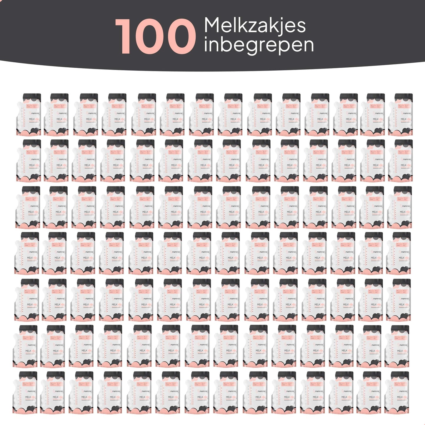 Mammie Bewaarzakjes voor moedermelk 300 ml - 100 stuks