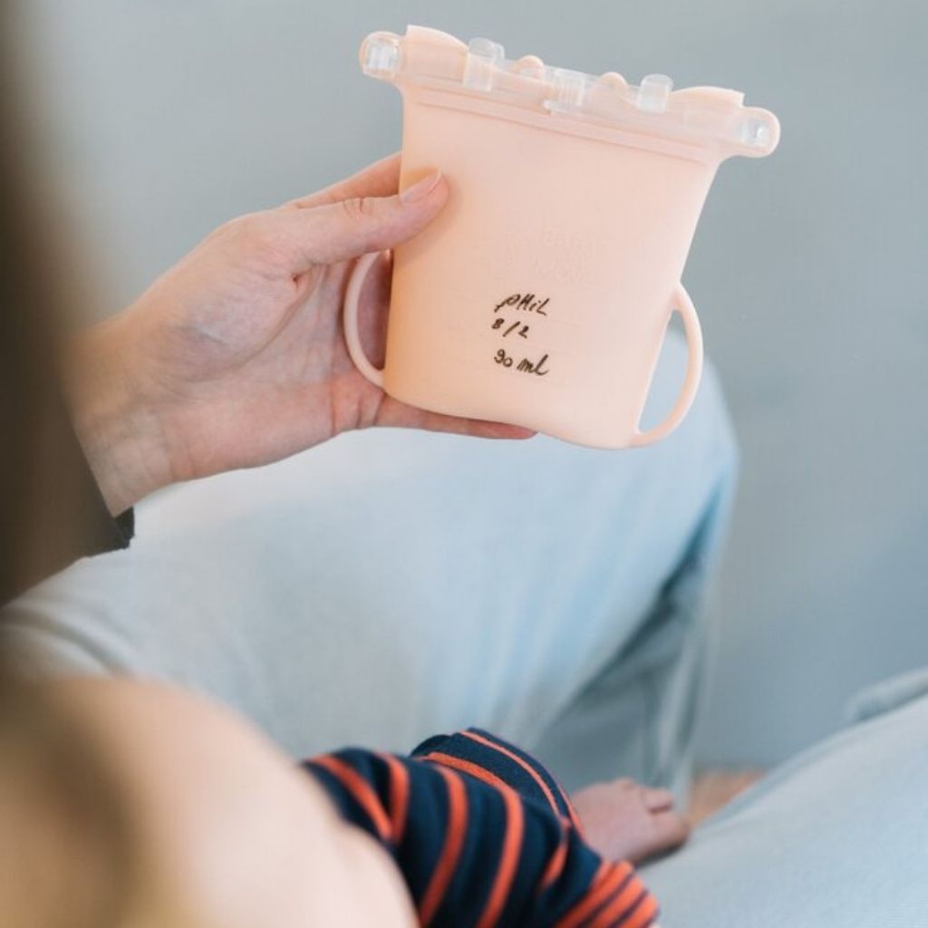 Baby on the Move Bewaarzakjes Yummy Bag Blush 230 ml - 2 stuks