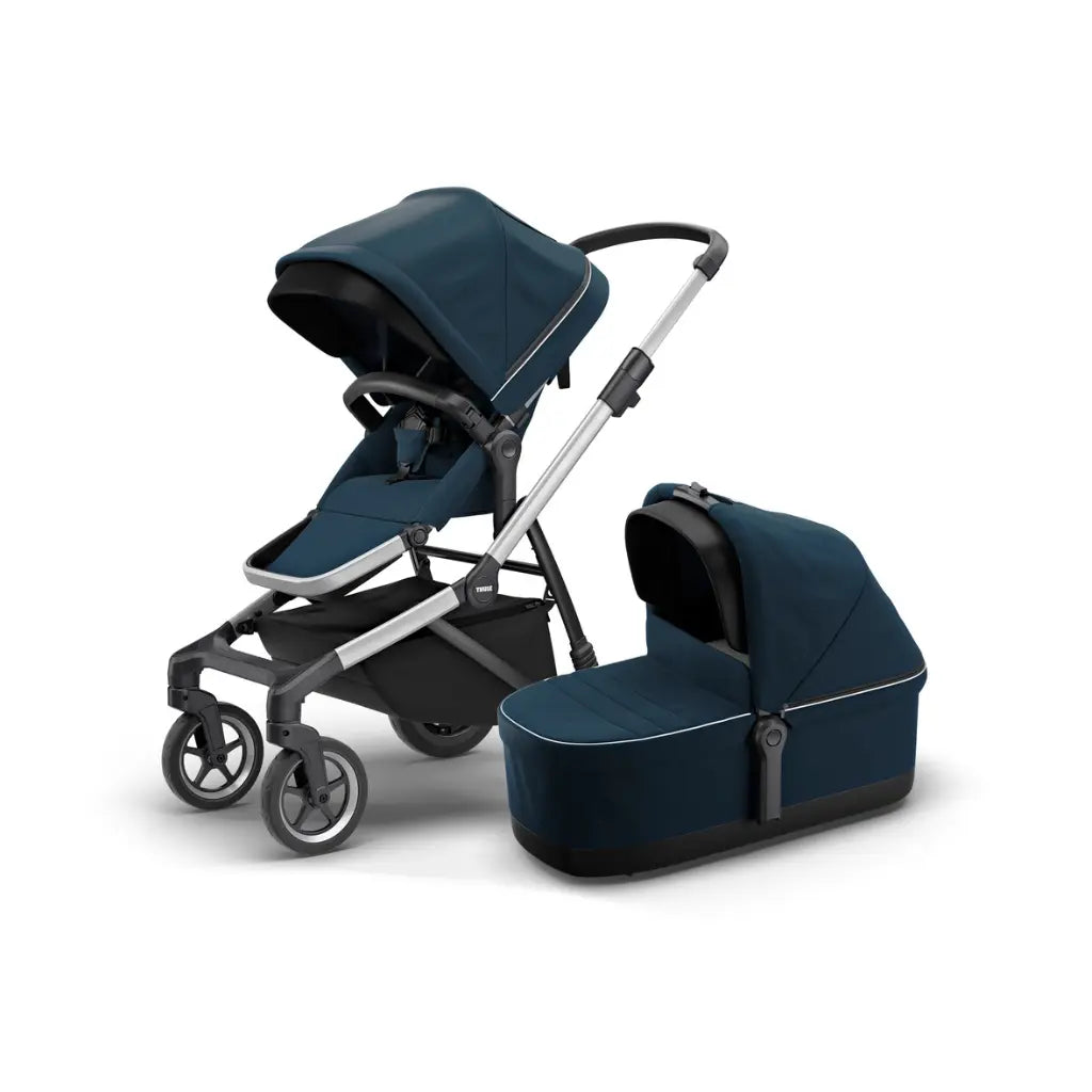 Thule Poussette Sleek + nacelle Navy Blue