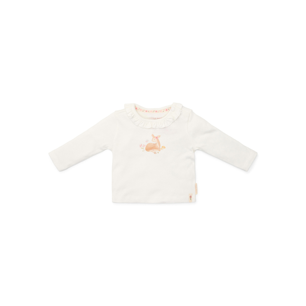 Little Dutch T-shirt met lange mouwen Fairy Garden Off White