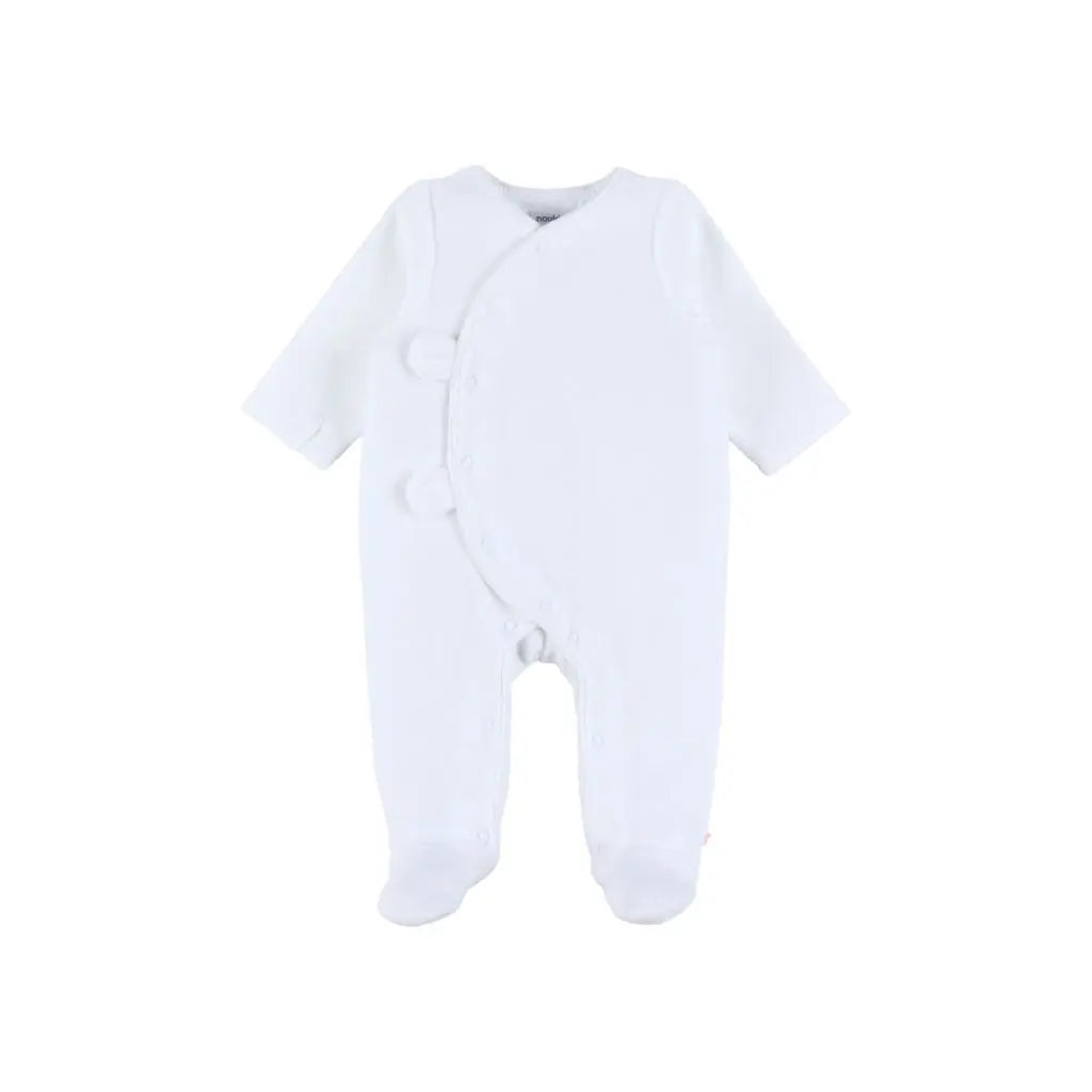 Noukie's Pyjama Fluweel Wit