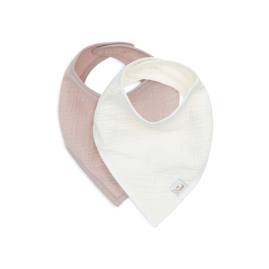 Jollein Bandana slab Wild Rose, Oatmeal - 2 stuks