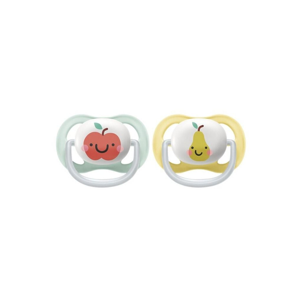 Philips AVENT Fopspeen + 0 maanden Ultra Air appel/peer - 2 stuks