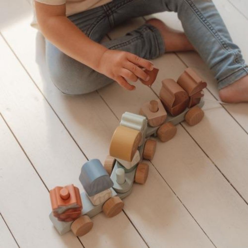 Little Dutch Train à blocs Forest Friends Écureuil