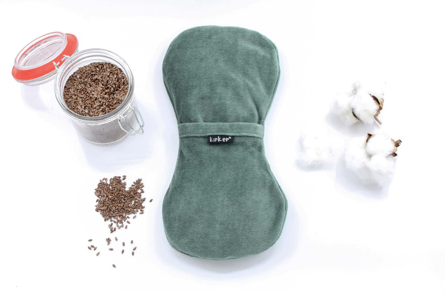 KipKep Warmtekussen Woller calming green