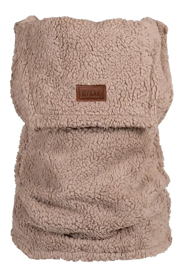 ByKay Wintervoering teddy voor draagzak taupe