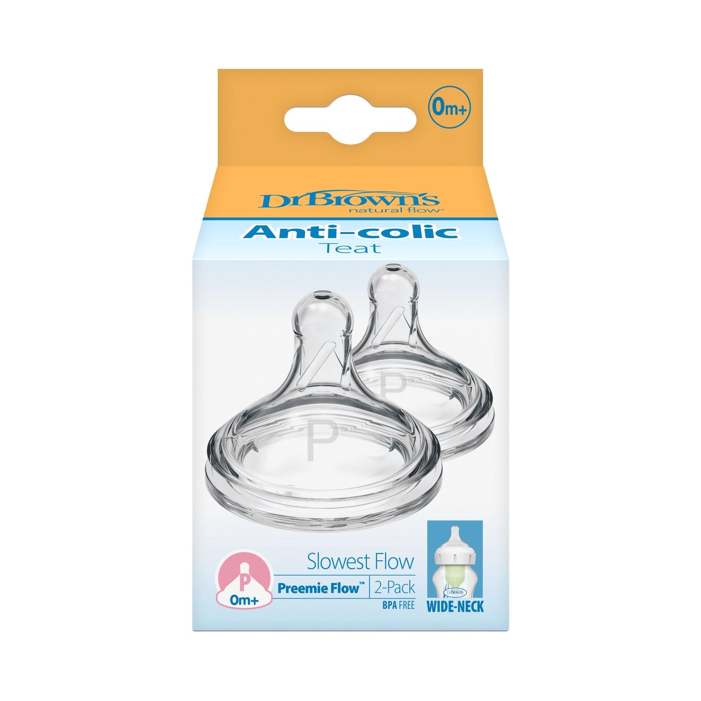 Dr. Brown's Tétine pour prématurés Options+ - 2 pièces
