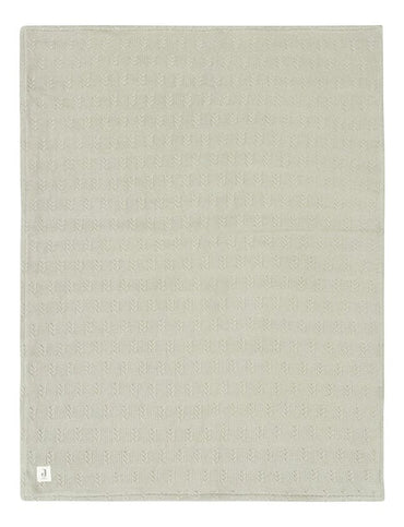 Jollein Deken voor wieg of park Grain Knit Velour Olive Green